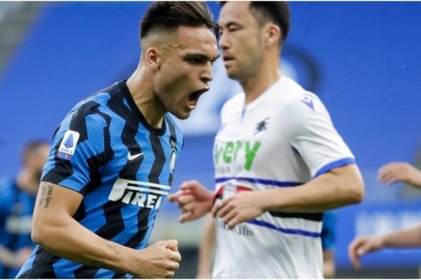 Serie A de Italia: con un gol de Lautaro, Inter vapuleó a Sampdoria