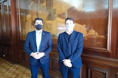 El diputado Cleri y el subsecretario de Energía de la Nación, Federico Basualdo.