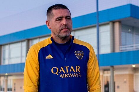 Riquelme "motivó" al plantel de Boca antes del Superclásico