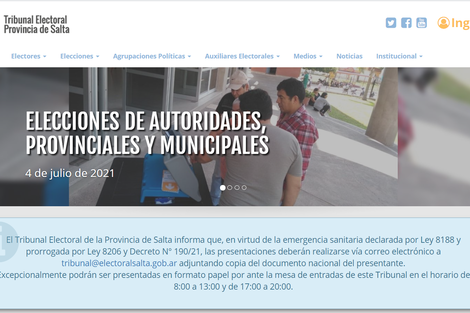 La presentación de la lista será virtual