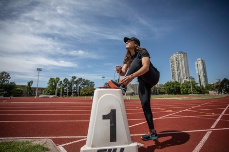 El atletismo, con la pista embarrada