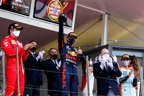 Verstappen ganó por primera vez en el Gran Premio de Mónaco (Fuente: AFP)