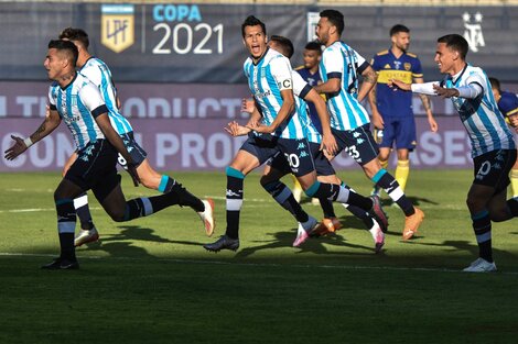 Racing eliminó a Boca por penales y jugará la final de la Copa de la Liga