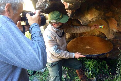 Hallaron pinturas rupestres en la Reserva Natural Sierras Grandes, en Tornquist 