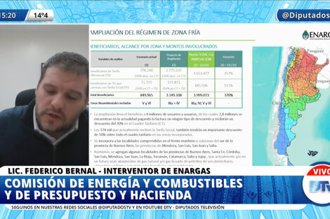 Diputados analiza el proyecto de ley de zonas frías