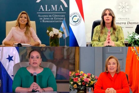 Reunión virtual entre Fabiola Yañez y las Primeras Damas de ALMA