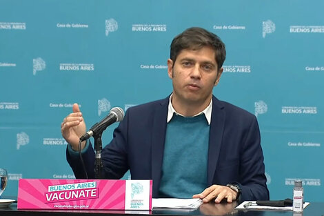 Kicillof anunció la vuelta a la "presencialidad escolar cuidada" en la provincia de Buenos Aires 