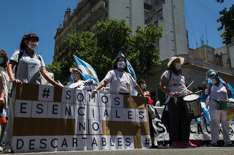 Reclamo de los trabajadores de la salud del AMBA