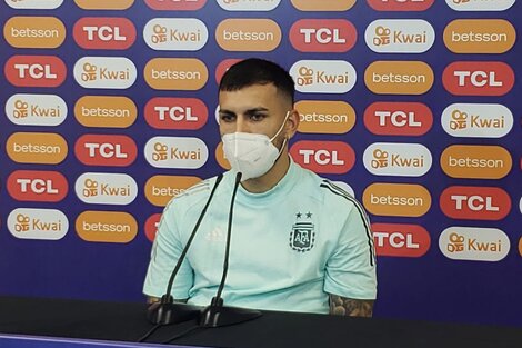 Leandro Paredes: "Estoy bien para jugar"