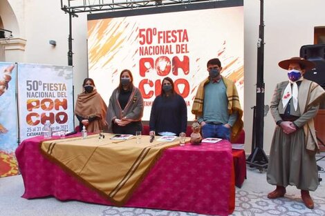 La presentación de la edición virtual de la Fiesta del Poncho. 