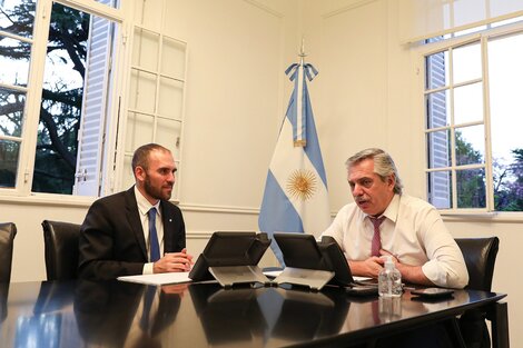 Reunión de Alberto Fernández y Martín Guzmán: Noche de sábado económico en Olivos.