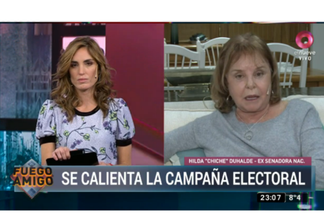 Hilda Duhalde: “Los partidos deben sentarse a trabajar en serio”
