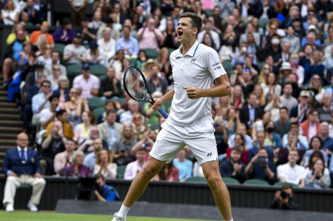 Wimbledon: Hurkacz sorprendió a Medvedev e irá vs. Federer