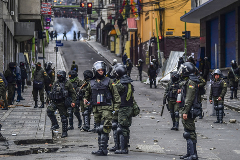 La represión en La Paz tras el golpe contra Evo Morales en noviembre de 2019.