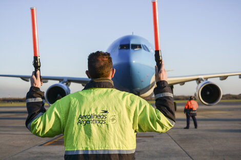 El avión de la aerolínea de bandera regresará al anocher del lunes. 