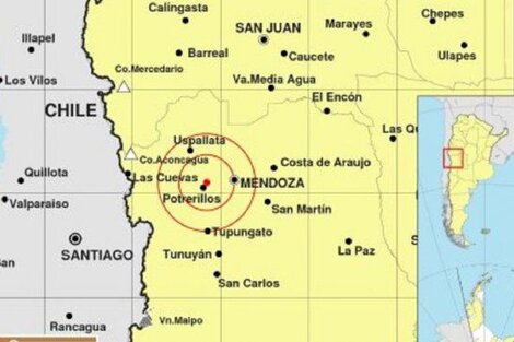 Mendoza: se registró un sismo de magnitud 4.0 