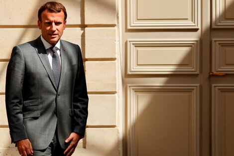 El presidente francés  Emmanuel Macron, uno de los blancos de Pegausus.