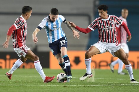 Racing perdió con San Pablo y se despidió de la Copa Libertadores