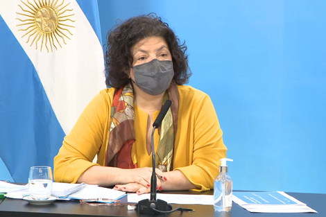 La ministra de Salud, Carla Vizzotti, destacó que la semana pasada fue “la séptima consecutiva en que bajaron los casos” de coronavirus.