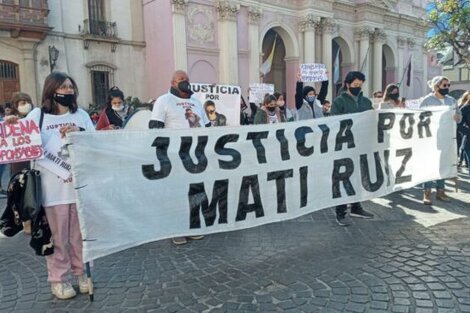 Matías Ruiz tenía la huella de un borceguí en su rostro