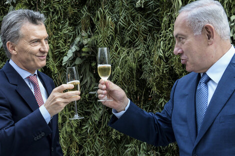 Mauricio Macri recibió en 2017 al primer ministro israelí, Benjamín Netanyahu.