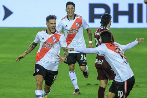 River goleó a Lanús por la tercera fecha de la Liga Profesional