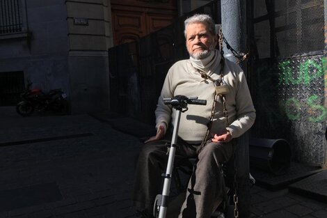 Protesta en sillas de ruedas contra una modificación al Código de Edificación porteño