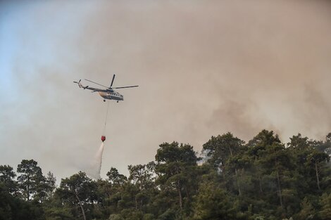 Los impactantes incendios en Turquía