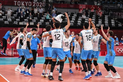 Locura argentina tras el final del partido