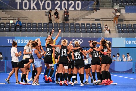 Las Leonas festejan un nuevo pase a la final de unos Juegos Olímpicos