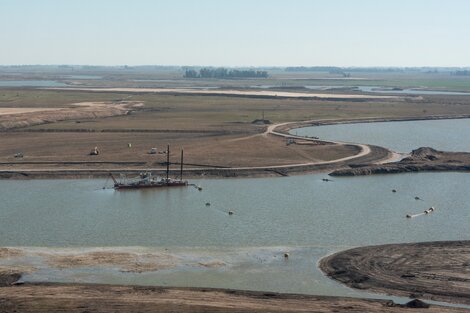 Avances en las obras del Río Salado