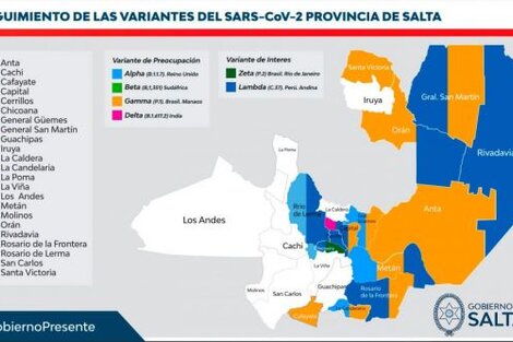 No hay contagiados con la Delta por contacto con el paciente cero salteño