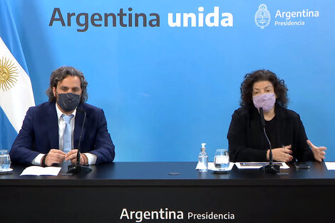 Cafiero y Vizzotti anuncian los alcances del nuevo DNU.