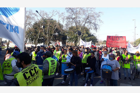 La marcha fue multitudinaria. 