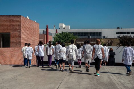 Entrada a clases cuando todavía no había pandemia.