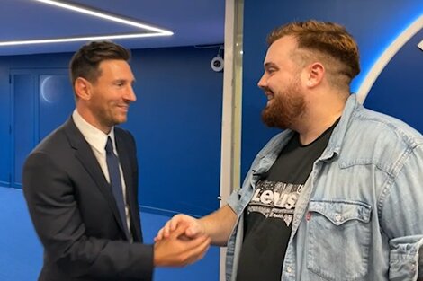 Messi e Ibai se reencontraron luego de la cena que compartieron en Barcelona hace unos días.