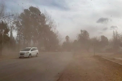 Las ráfagas de viento Zonda causaron destrozos en Mendoza 