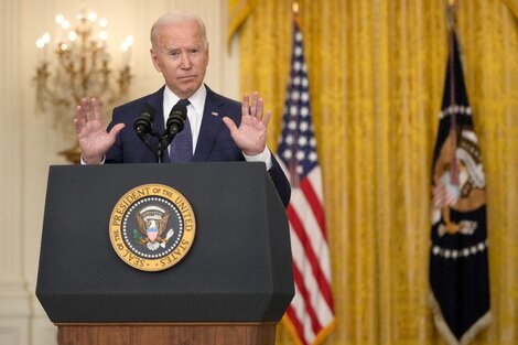  "No hay evidencias de que haya habido una connivencia entre los talibanes y el EI", dijo Biden desde la Casa Blanca. 