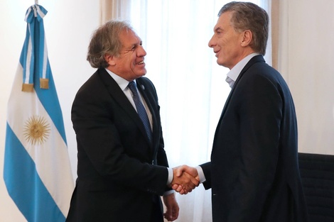 Almagro y Macri, en la misma sintonía.