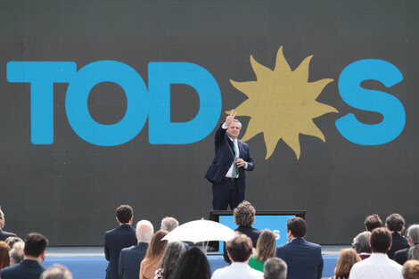  Alberto Fernández encabeza un acto del Frente de Todos en Tecnópolis. 