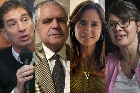 Diego Santilli, Ricardo López Murphy, Victoria Tolosa Paz y Gisela Marziotta, algunos de los precandidatos del Frente de Todos y de Juntos por el Cambio.