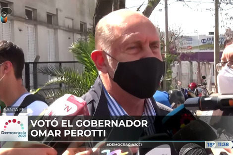 Omar Perotti: “Ojalá la gente siga acompañando el proceso electoral”