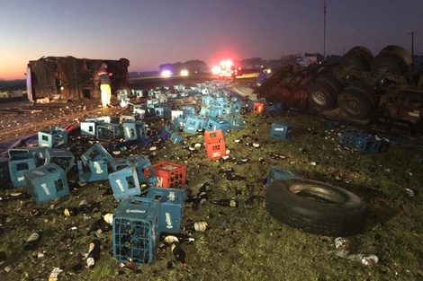 Choque múltiple en ruta 2 en Chascomús 