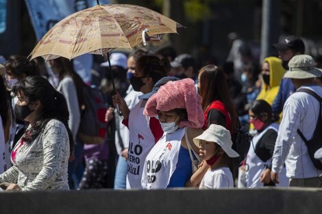 Movilización de organizaciones sociales de izquierda