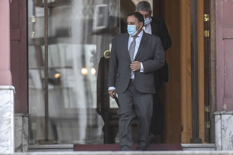 El gobernador de La Rioja, Roberto Quintela, estuvo hoy en Casa Rosada.