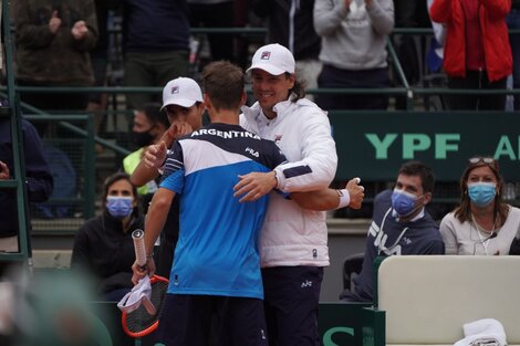 Copa Davis: Argentina venció a Belarús en la despedida de Gaudio como capitán