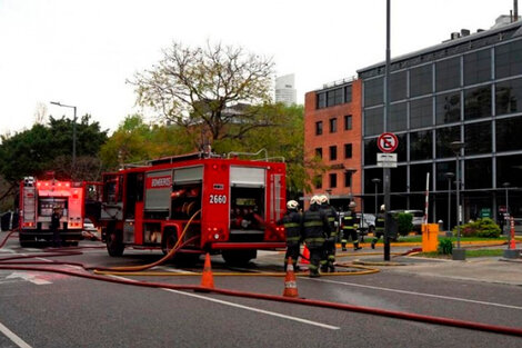 Incendio en un restaurante de Puerto Madero