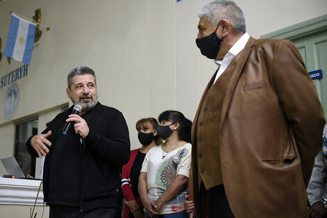 Víctor Santa María, secretario general de Suteryh, estuvo en Rosario. (Fuente: Andres Macera)