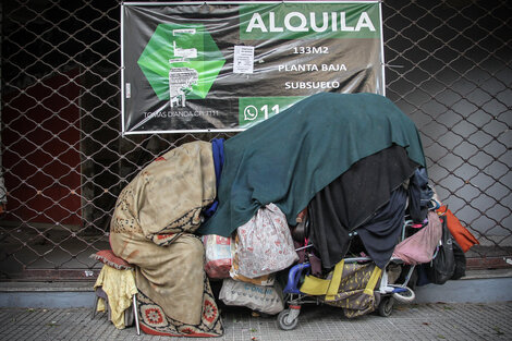 Las organizaciones sociales calcularon que sólo en CABA viven 9500 personas en la calle. 