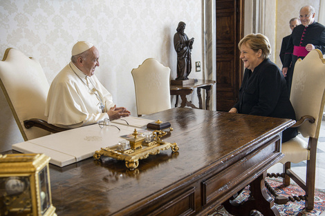 Angela Merkel y el Papa Francisco, última cita en el Vaticano  